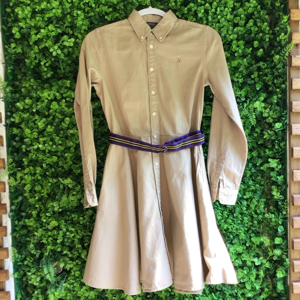 Ralph Lauren Tan Shirt Dress